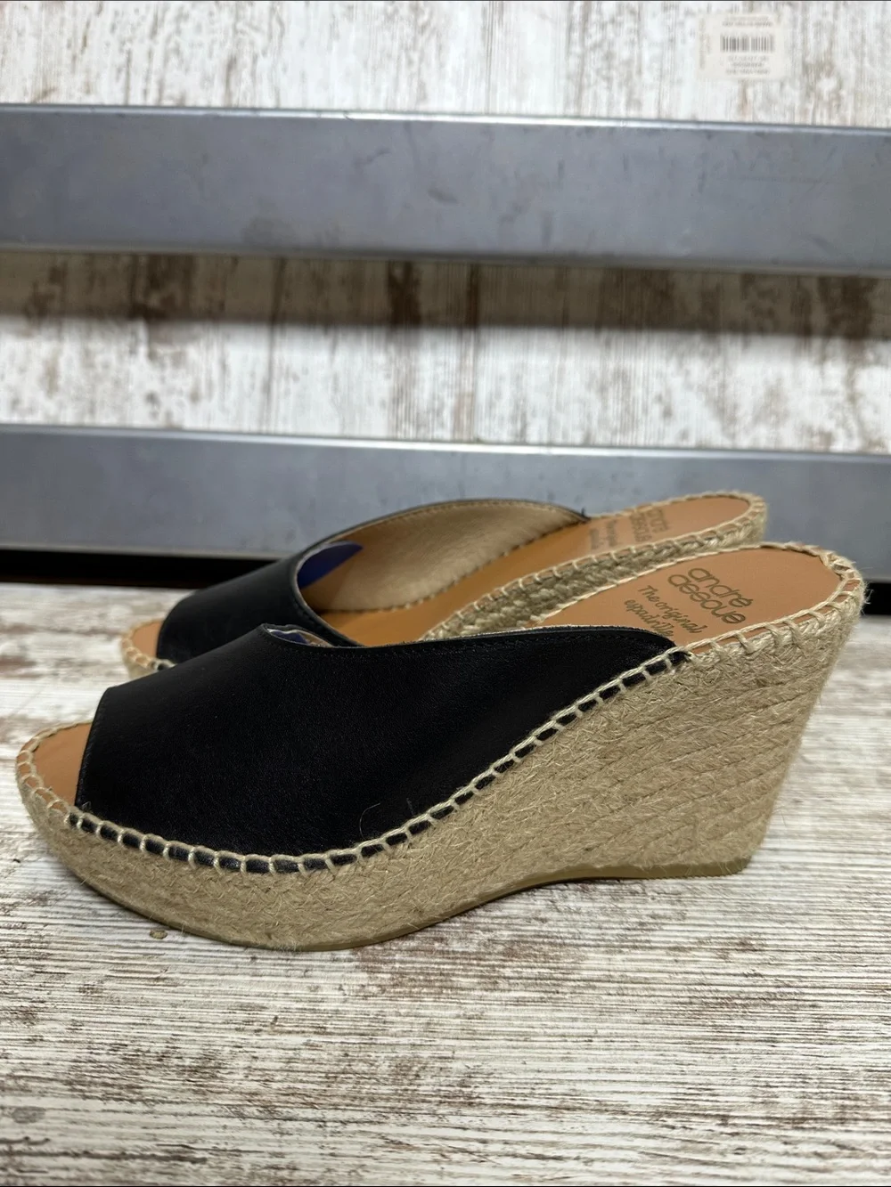 Andre Assous Catarina Espadrille Platform Wedge Sandal Women’s Sz 9